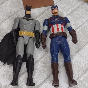 Batman and Captain America Action Figures